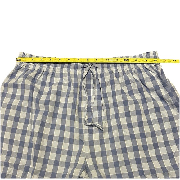 Brooks Brothers Men's Pajama Set Medium Long Sleeves Pants Blue Check Old Money - Picture 9 of 11